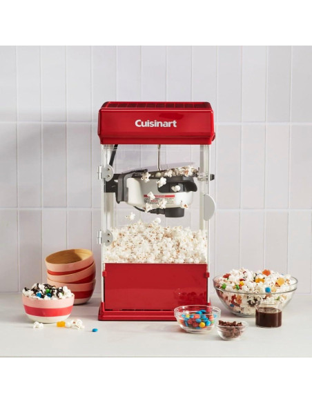 Máquina de Palomitas Cuisinart Estilo Teatro 16 Tazas Roja