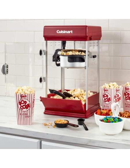 Máquina de Palomitas Cuisinart Estilo Teatro 16 Tazas Roja