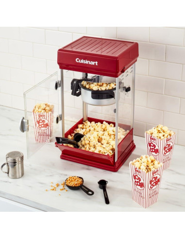 Máquina de Palomitas Cuisinart Estilo Teatro 16 Tazas Roja