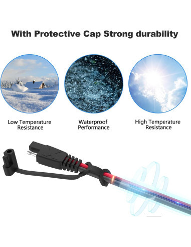 Cable de Extensión SAE 7.62m 16AWG POWISER Conector Rápido