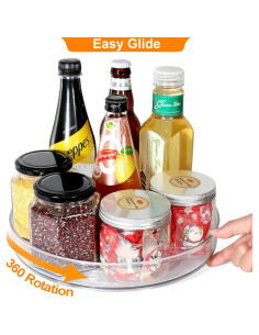 Organizador de Condimentos Lazy Susan PEN&H 27,94 cm Transparente 2