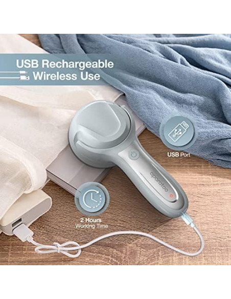 Removedor de Pelusa Eléctrico Tiptop Home 3 Cuchillas 2 Velocidades