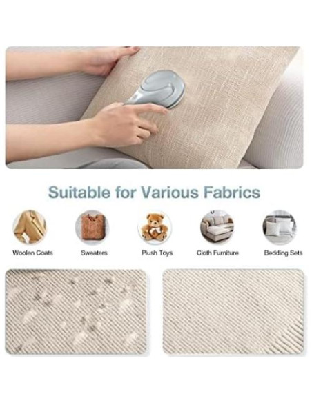 Removedor de Pelusa Eléctrico Tiptop Home 3 Cuchillas 2 Velocidades