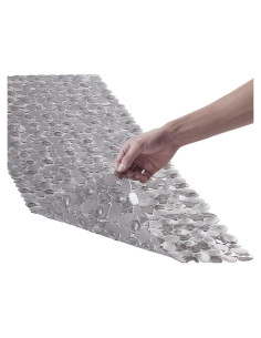 Alfombra de Ducha Antideslizante Webos 40x16 cm Gris Claro