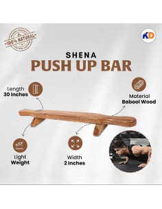 Barra de Flexiones Shena KD Willmax - Equipo de Madera Duradero 2