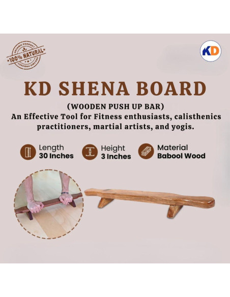 Barra de Flexiones Shena KD Willmax - Equipo de Madera Duradero