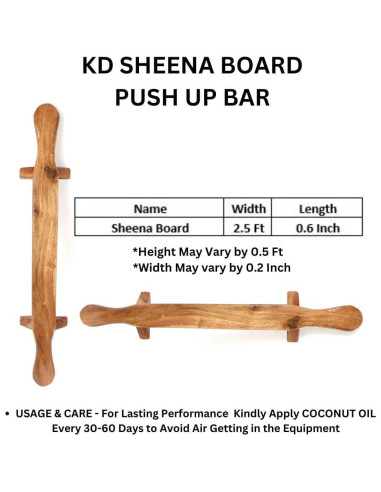 Barra de Flexiones Shena KD Willmax - Equipo de Madera Duradero
