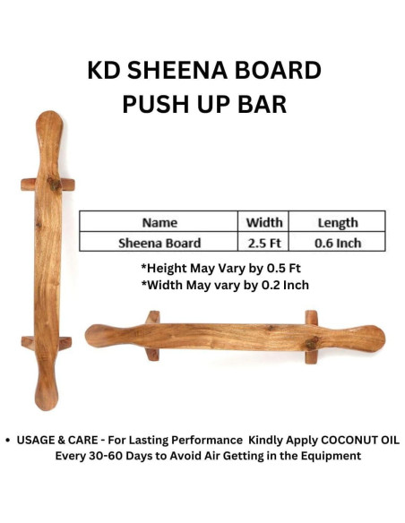 Barra de Flexiones Shena KD Willmax - Equipo de Madera Duradero