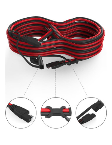 Cable de Extensión SAE 7.62m 16AWG POWISER Conector Rápido