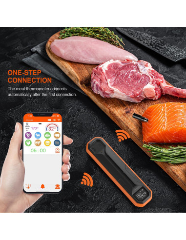 Termómetro de Carne Inalámbrico Hongkang - Digital 152,4 m