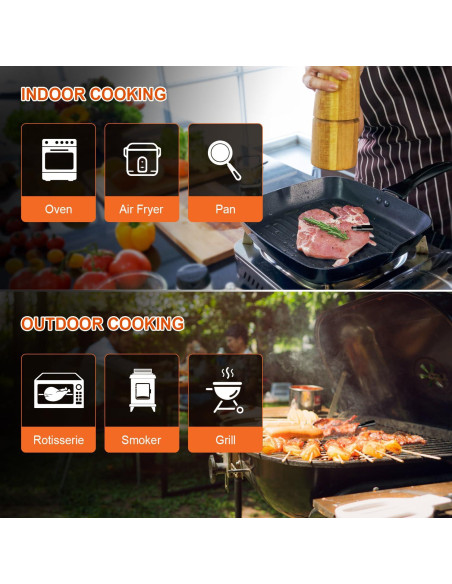 Termómetro de Carne Inalámbrico Hongkang - Digital 152,4 m