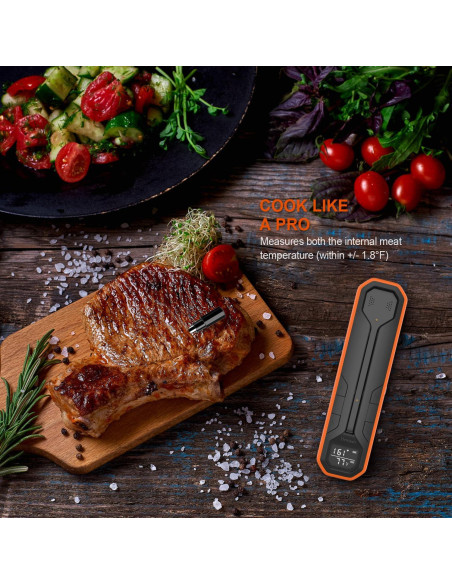 Termómetro de Carne Inalámbrico Hongkang - Digital 152,4 m
