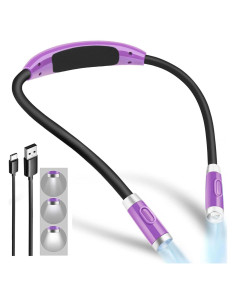 Luz de Lectura LED Betensh BTS-920 Púrpura 4 LEDs Recargable