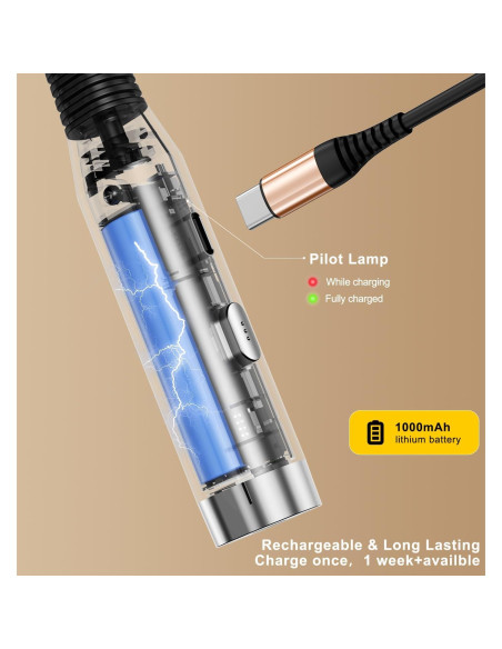 Luz de Lectura para el Cuello RinTao LED 3 Niveles Negra