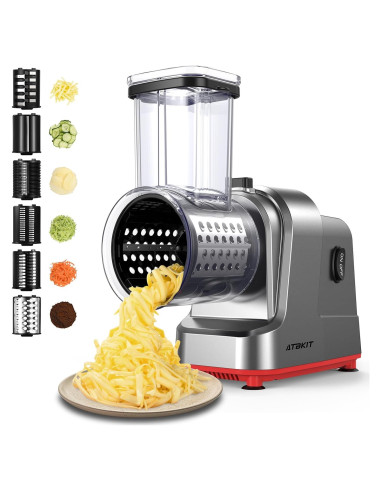 Rallador Eléctrico ATBKIT 250W 6 Cuchillas Acero Inoxidable
