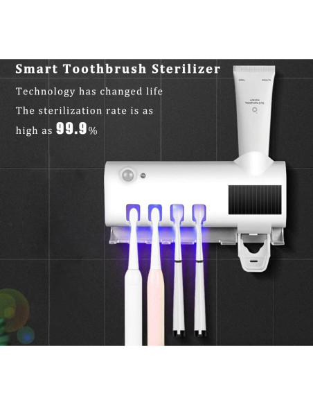 Soporte para Cepillos de Dientes con Luz UV LA PARTE PERFECTA