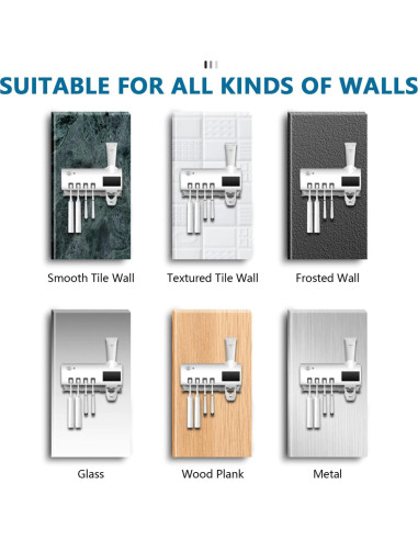 Soporte para Cepillos de Dientes con Luz UV LA PARTE PERFECTA