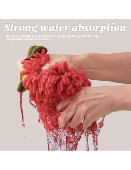 Toallas de Mano ZORZA 2 Pcs Chenilla Suaves y Absorbentes