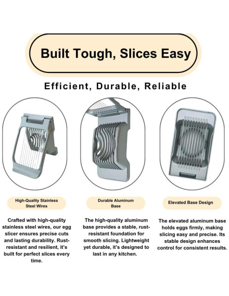 Cortador de Huevos Annie & Mia Design Acero Inoxidable 166g