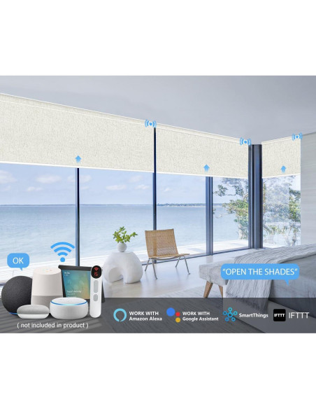 Persianas Motorizadas Bringnox 100% Oscurecimiento 50.8x50.8cm