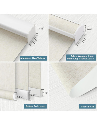 Persianas Motorizadas Bringnox 100% Oscurecimiento 50.8x50.8cm