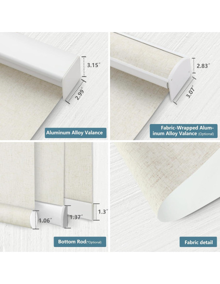 Persianas Motorizadas Bringnox 100% Oscurecimiento 50.8x50.8cm