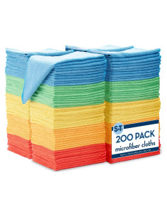 Paquete de 200 Paños de Microfibra S&T INC. 29,21 cm