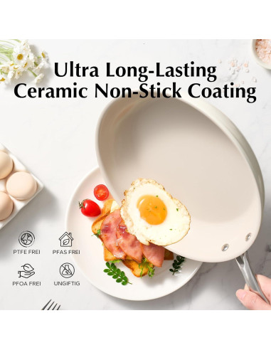 Juego de Sartenes Antiadherentes Redchef 3 Piezas Cerámica