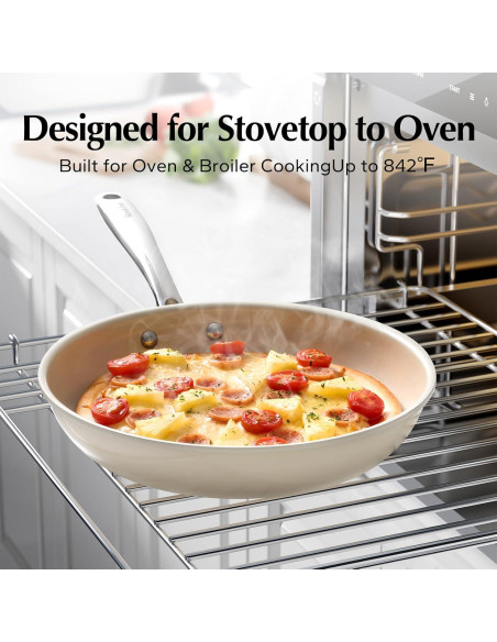 Juego de Sartenes Antiadherentes Redchef 3 Piezas Cerámica