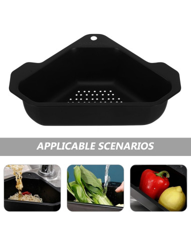 Canasta Coladora de Fregadero Triangular BESTonZON Acero Inoxidable