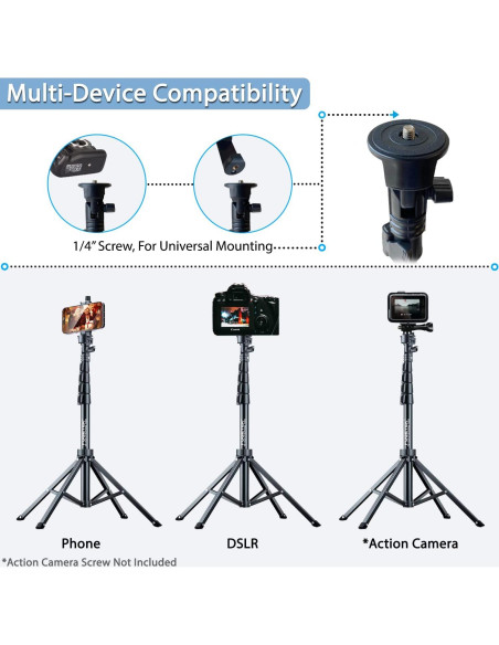 Trípode de Selfie Fugetek FT-669 157 cm Control Remoto