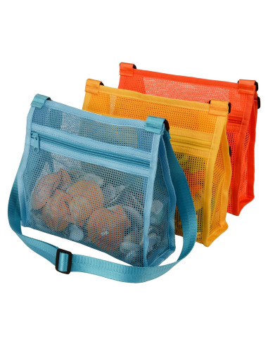 Bolsa de Malla para Conchas de Playa MUYIZI 3 Colores