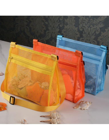 Bolsa de Malla para Conchas de Playa MUYIZI 3 Colores