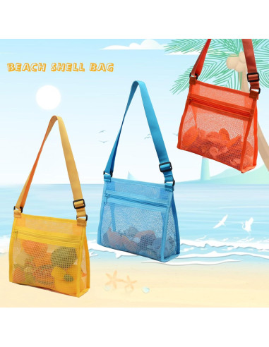 Bolsa de Malla para Conchas de Playa MUYIZI 3 Colores