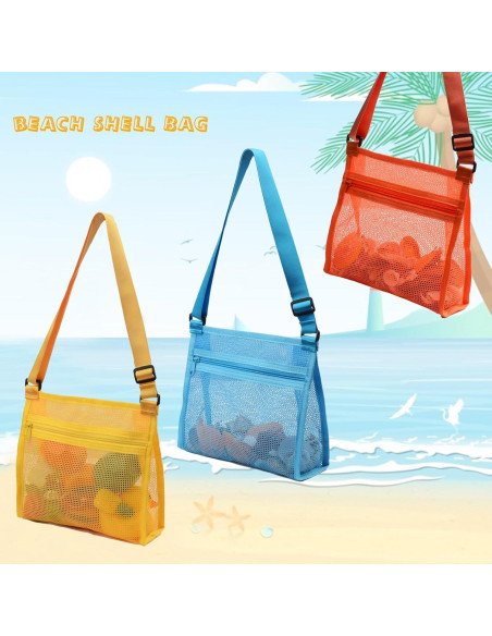 Bolsa de Malla para Conchas de Playa MUYIZI 3 Colores