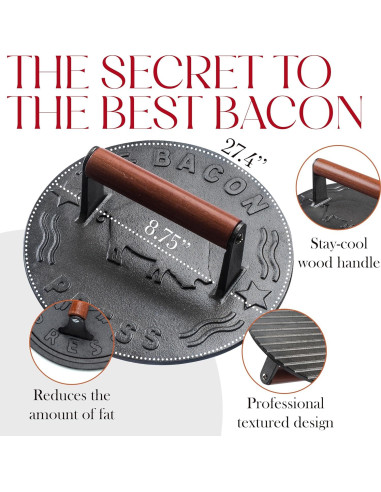 Prensa de Tocino Bellemain Hierro Fundido 22 cm