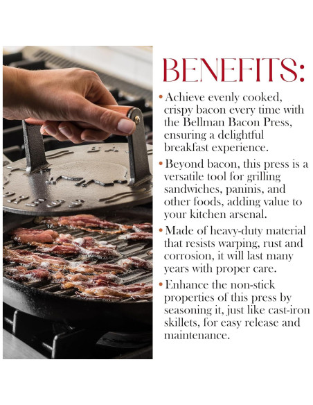 Prensa de Tocino Bellemain Hierro Fundido 22 cm Prensa de Tocino Bellemain Hierro Fundido 22 cm