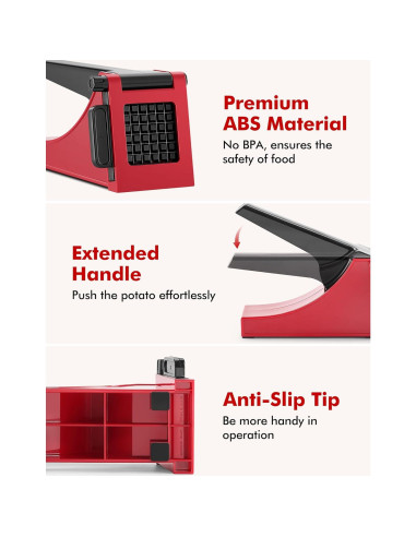 Cortador de Papas Fritas Geedel 20,32 cm Acero Inoxidable