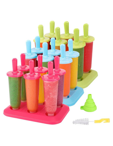 Moldes para Paletas BAKHUK 3 Juegos Reutilizables con Embudo