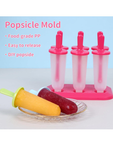 Moldes para Paletas BAKHUK 3 Juegos Reutilizables con Embudo
