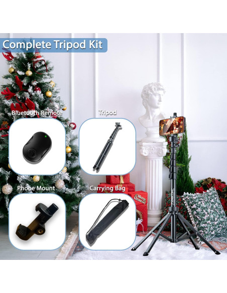 Trípode de Selfie Fugetek FT-669 157 cm Control Remoto