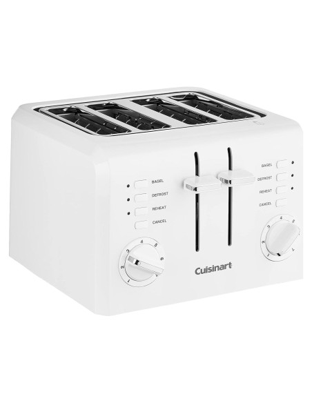Tostadora Compacta Cuisinart CPT-142P1 4 Rebanadas Blanca
