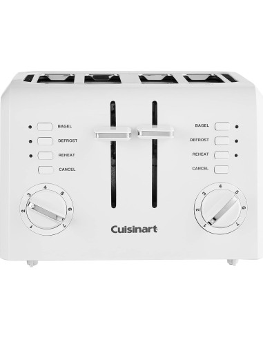 Tostadora Compacta Cuisinart CPT-142P1 4 Rebanadas Blanca