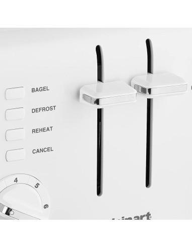 Tostadora Compacta Cuisinart CPT-142P1 4 Rebanadas Blanca