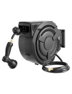 Carrete de Manguera de Jardín Retráctil Wikiwiki 30.48 m