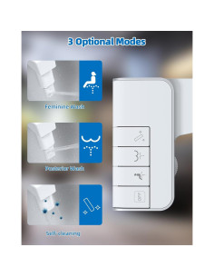 Bidet Mecánico Hibbent para Inodoro Doble Boquilla Blanco 2