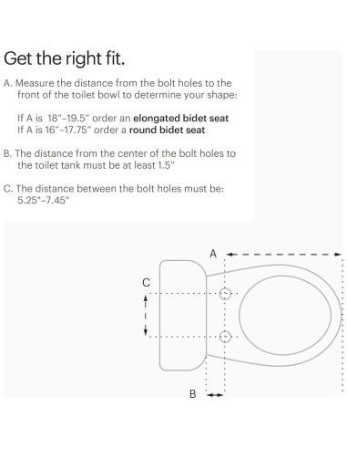 Asiento de inodoro bidet Brondell Swash Ecoseat alargado