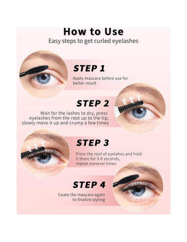 Rizadora de Pestañas Eléctrica ZLXHDL con Control de Temperatura