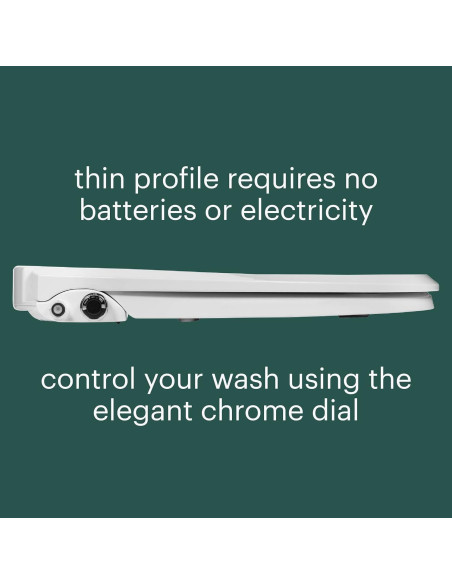 Asiento de inodoro bidet Brondell Swash Ecoseat alargado