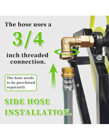 Carrete de Manguera de Jardín CXCESNS 300 Pies Montaje Pared